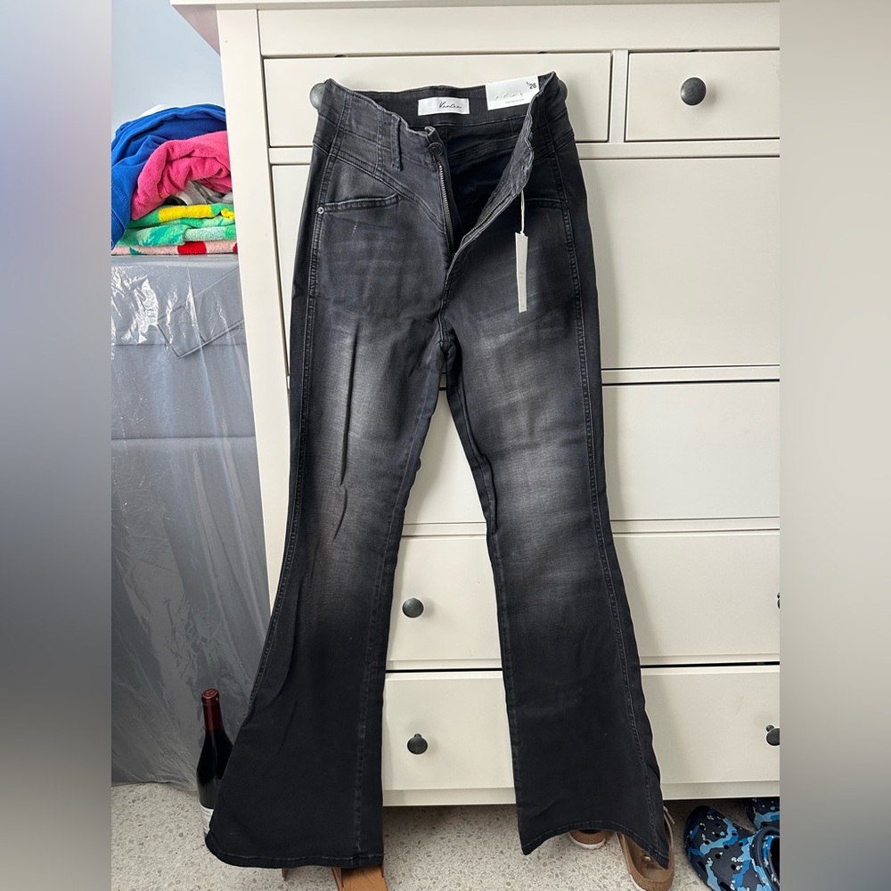 KanCan 5/26 Flare Gray Jeans Pants